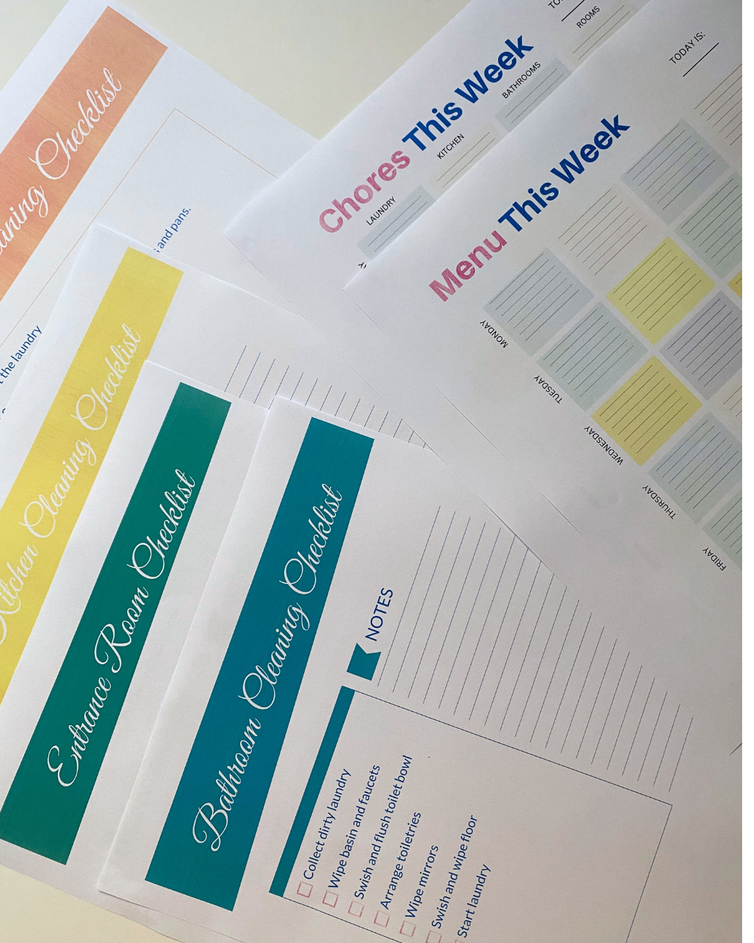 Home Systems Pack- Ultimate Meal Planning and Chores Guide