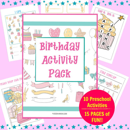 Happy Birthday Party - Kindergarten and Preschool Activities