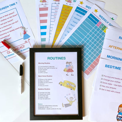 Ultimate Routines Charts & Checklists Pack for Everyday Habits and Family Culture