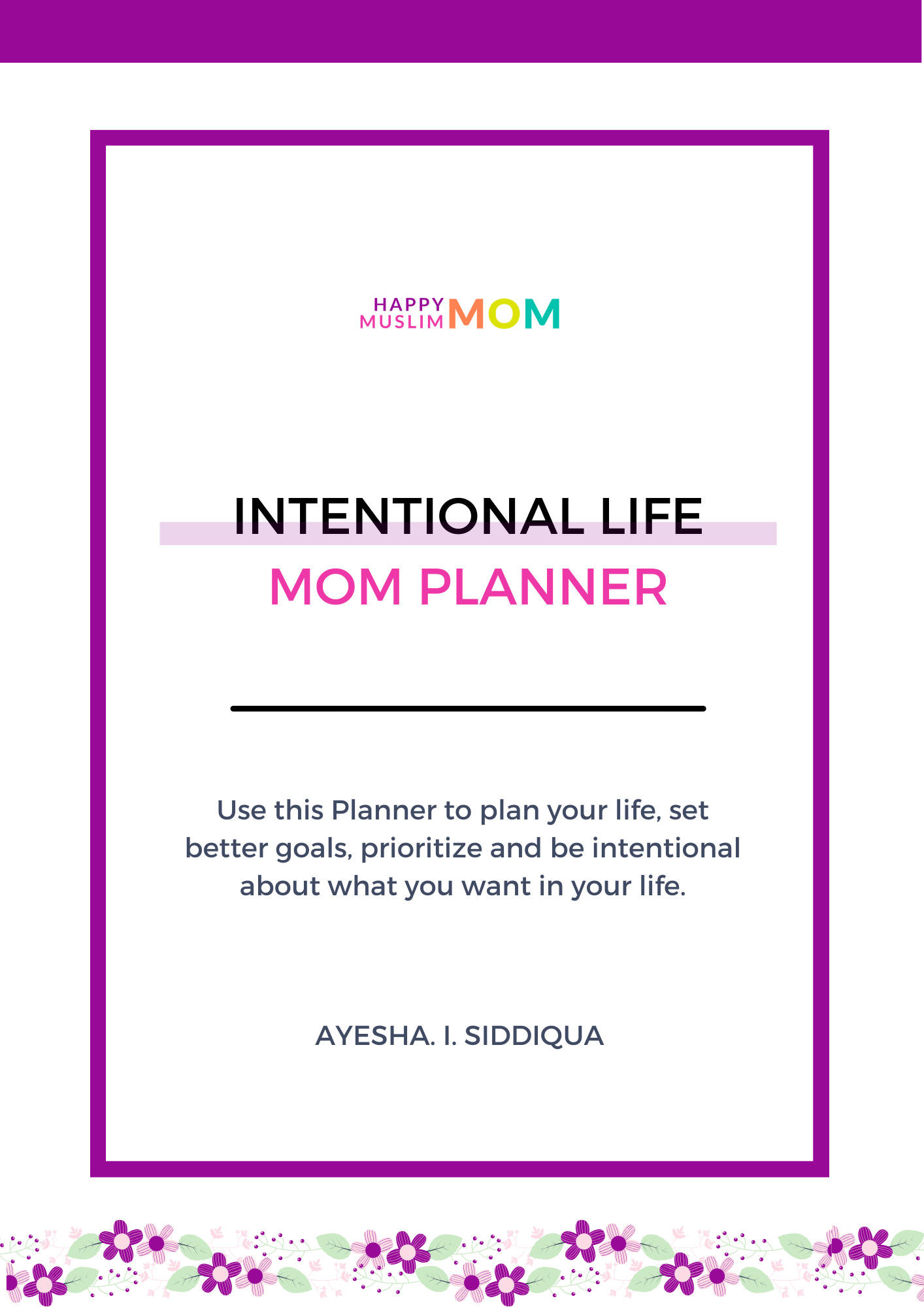 Intentional Life Mom Planner