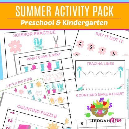 Summer Garden Activity Pack